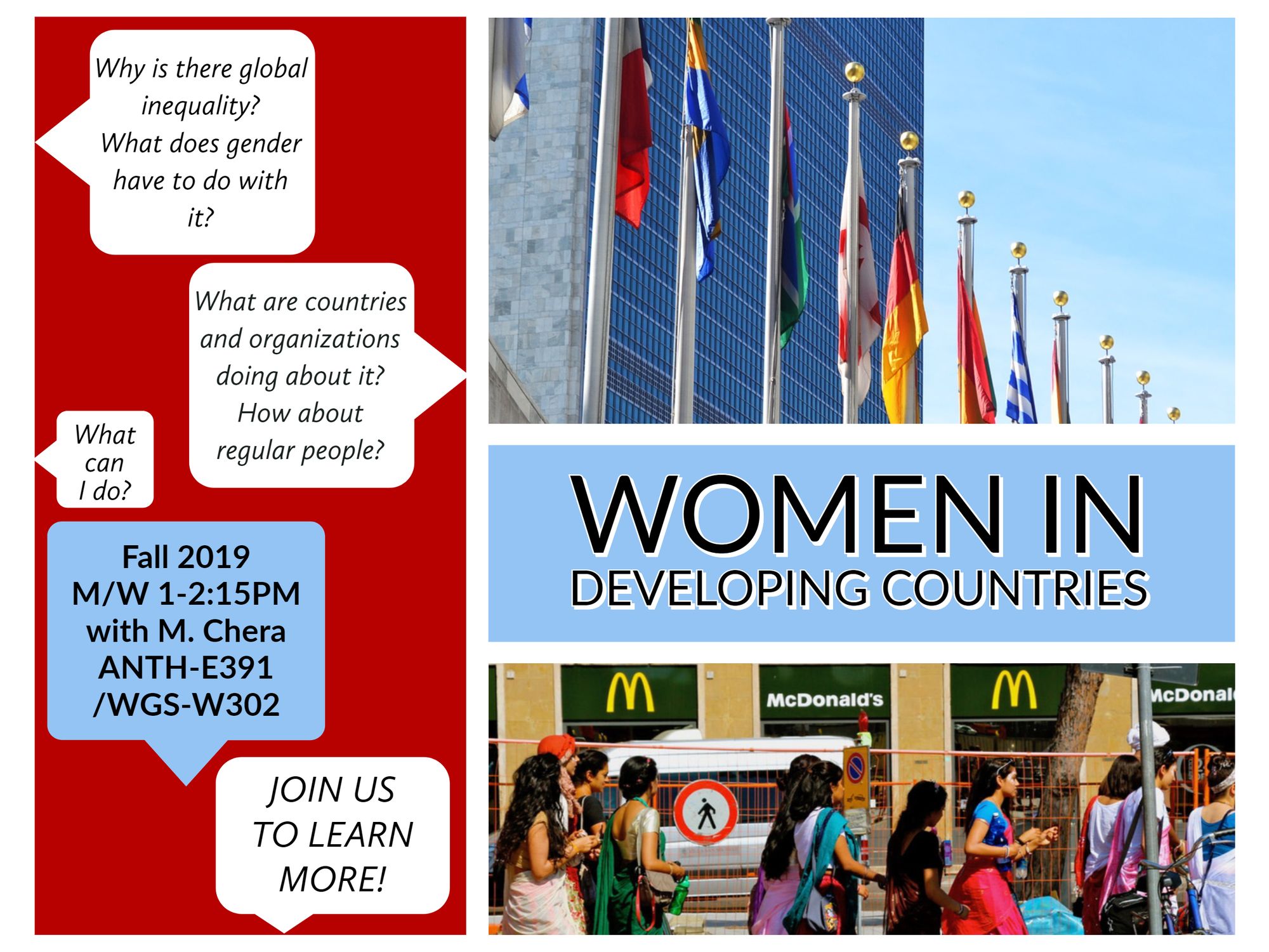 Promotional Slide for Gender and Development Course
